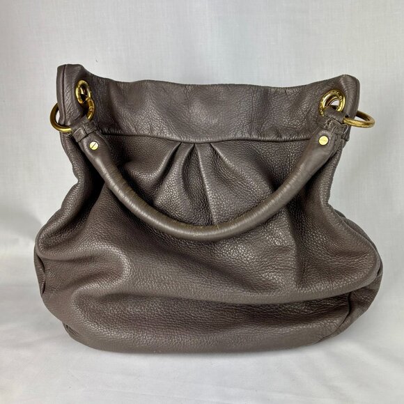 SALE! Marc Jacobs Classic Q Hillier Hobo - Gray Leather - Great Condition - Picture 3 of 14
